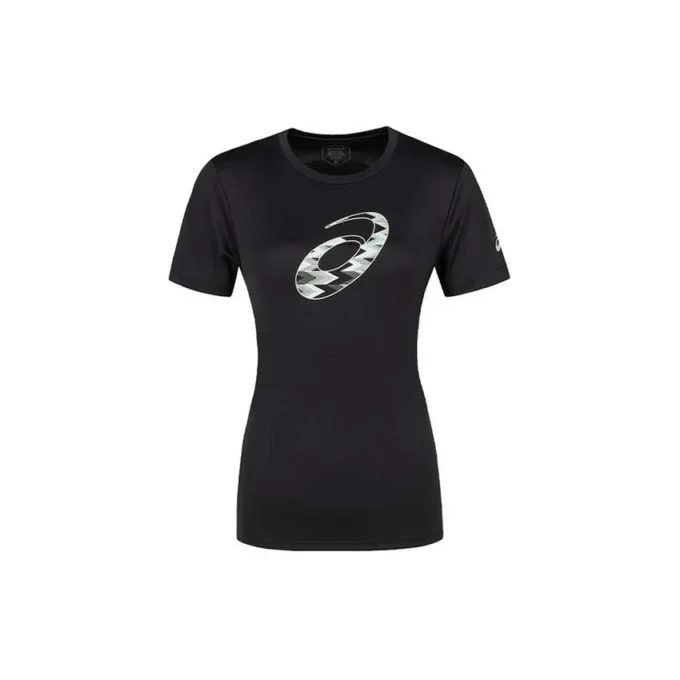 T-shirt à manches courtes avec motif en spirale, tailles asiatiques « Performance Black »