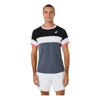 T-shirt à manches courtes Match « Gris Blanc Noir »