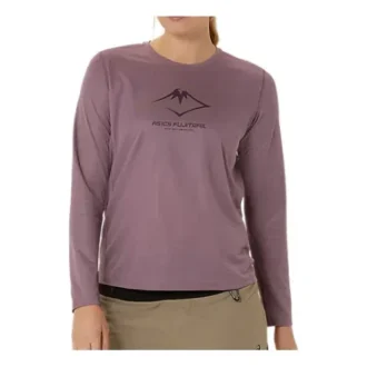 T-shirt à manches longues avec logo Fujitral « Dusty Mauve »