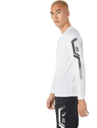 T-shirt à manches longues avec logo « White »