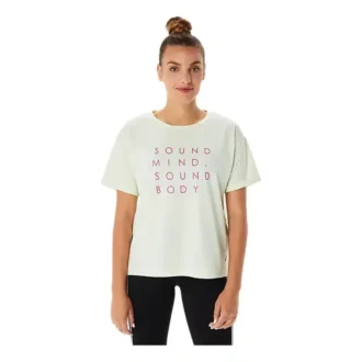 T-shirt Training Core Relaxed Graphic « Whisper Green »