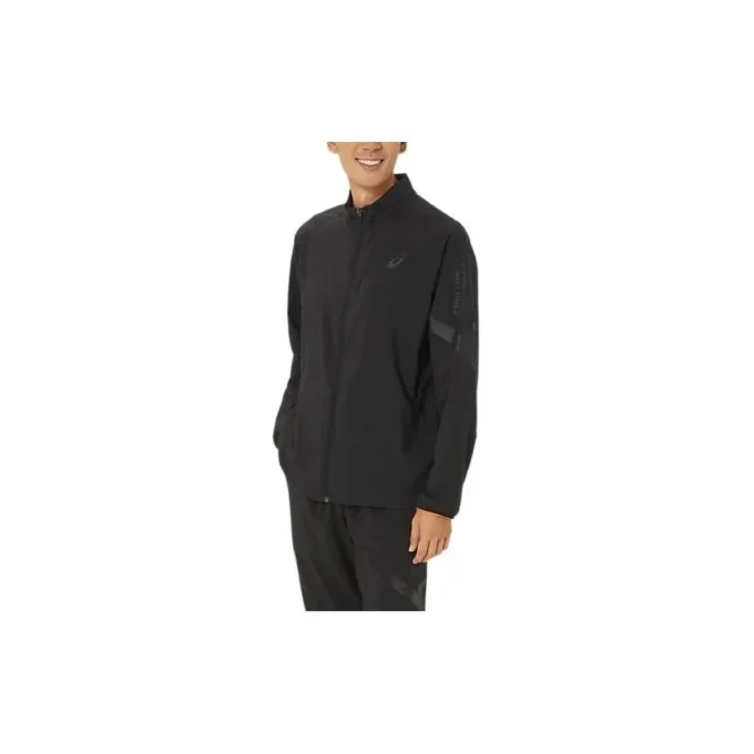 Veste tissée d&rsquo;été Asics A-I-M Cool Stretch « Performance Black »