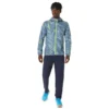 Veste tissée graphique hydrofuge « Blue Green »