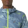 Veste tissée graphique hydrofuge « Blue Green »