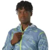 Veste tissée graphique hydrofuge « Blue Green »