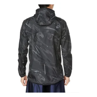 Veste tissée à motif pour la course à pied « Noir »