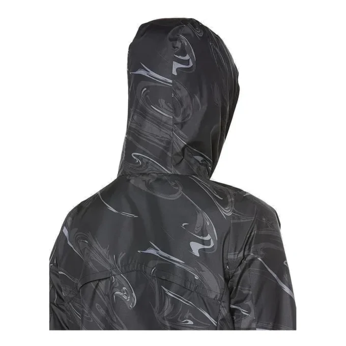 Veste tissée à motif pour la course à pied « Noir »